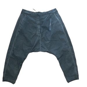 Rundholz Dip Belted Drop Crotch Harem Pants